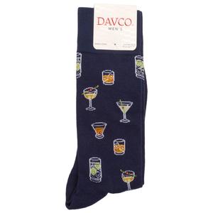 Mens Davco(R) Cocktails Crew Socks