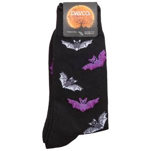 Mens Davco(R) Bats Crew Socks