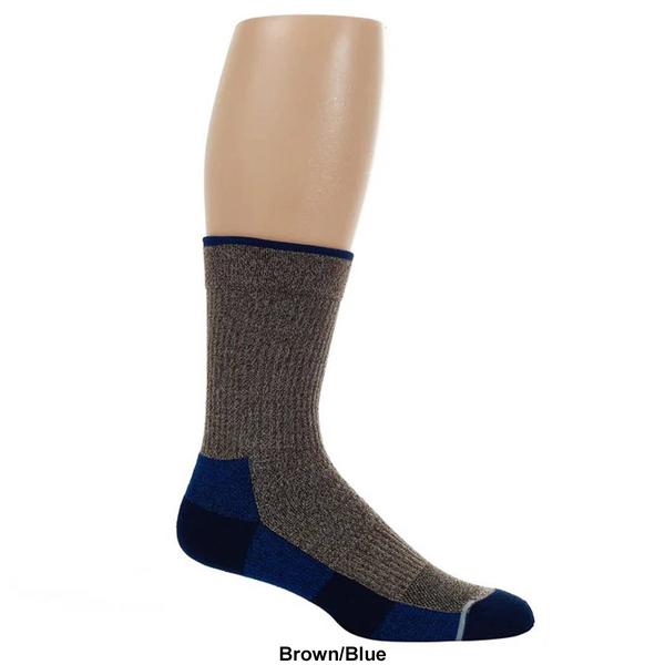 Mens Dr. Motion(R) Plain Knit Crew Socks alternate view