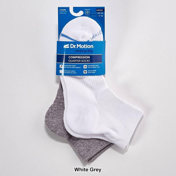 Mens Dr. Motion(R) 2pk. Compression Quarter Socks alternate view