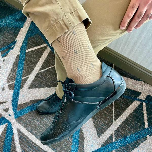Mens Dr. Motion(R) Dashed Diabetic Compression Socks