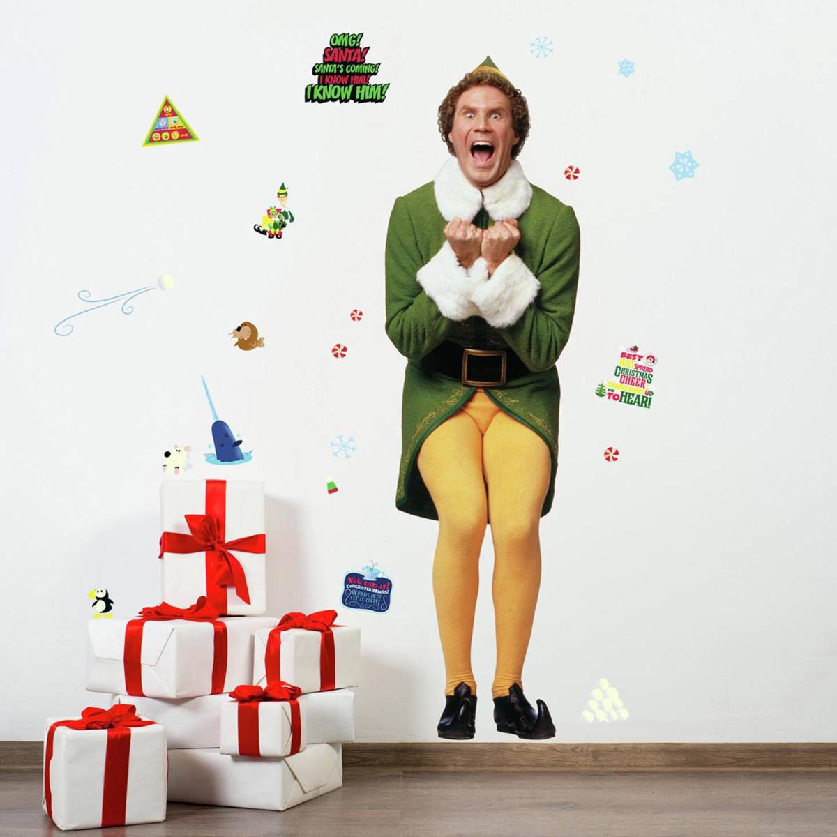 RoomMates(R) Buddy The Elf Peel & Stick Giant Wall Decals