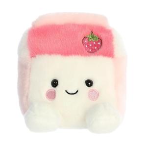 Palm Pals(tm) 4in. Fresa Strawberry Milk(tm) Eco Friendly Plush Beanie