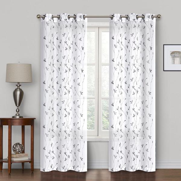 Addison 2pk. Sheer Grommet Curtains alternate view