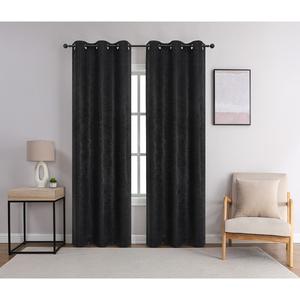 Cambrie Embroidered 2pk Blackout Grommet Curtains alternate view