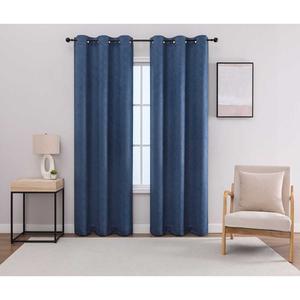 Levi Emboss Energy Saving Grommet 2pk. Panel Curtains