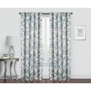 Regal Arabella Floral Print Rod Pocket Curtain Panel