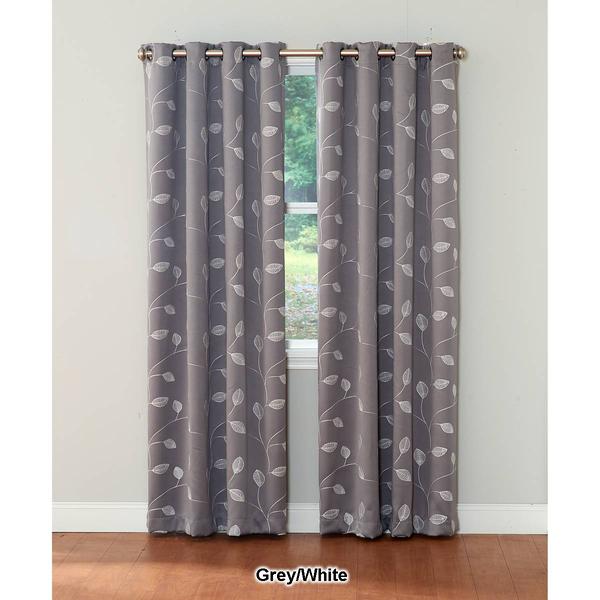 Birch Blackout Grommet Curtain Panel alternate view