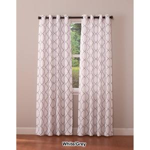 Lakewood Embroidered Room Darkening Grommet Curtain Panel alternate view
