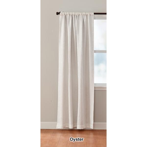 Devin Leaf Jacquard Lined Room Darkening Panel Curtains alternate view