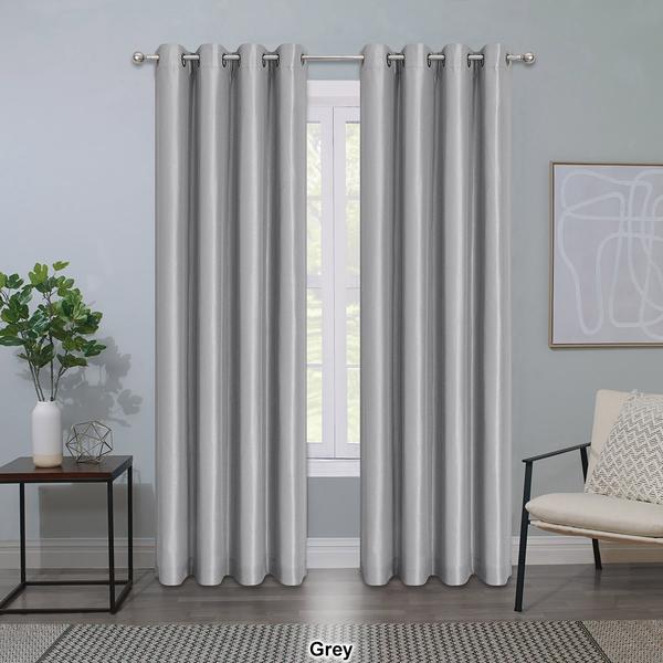 Sunshield Remington 100% Blackout Faux Silk Curtains alternate view