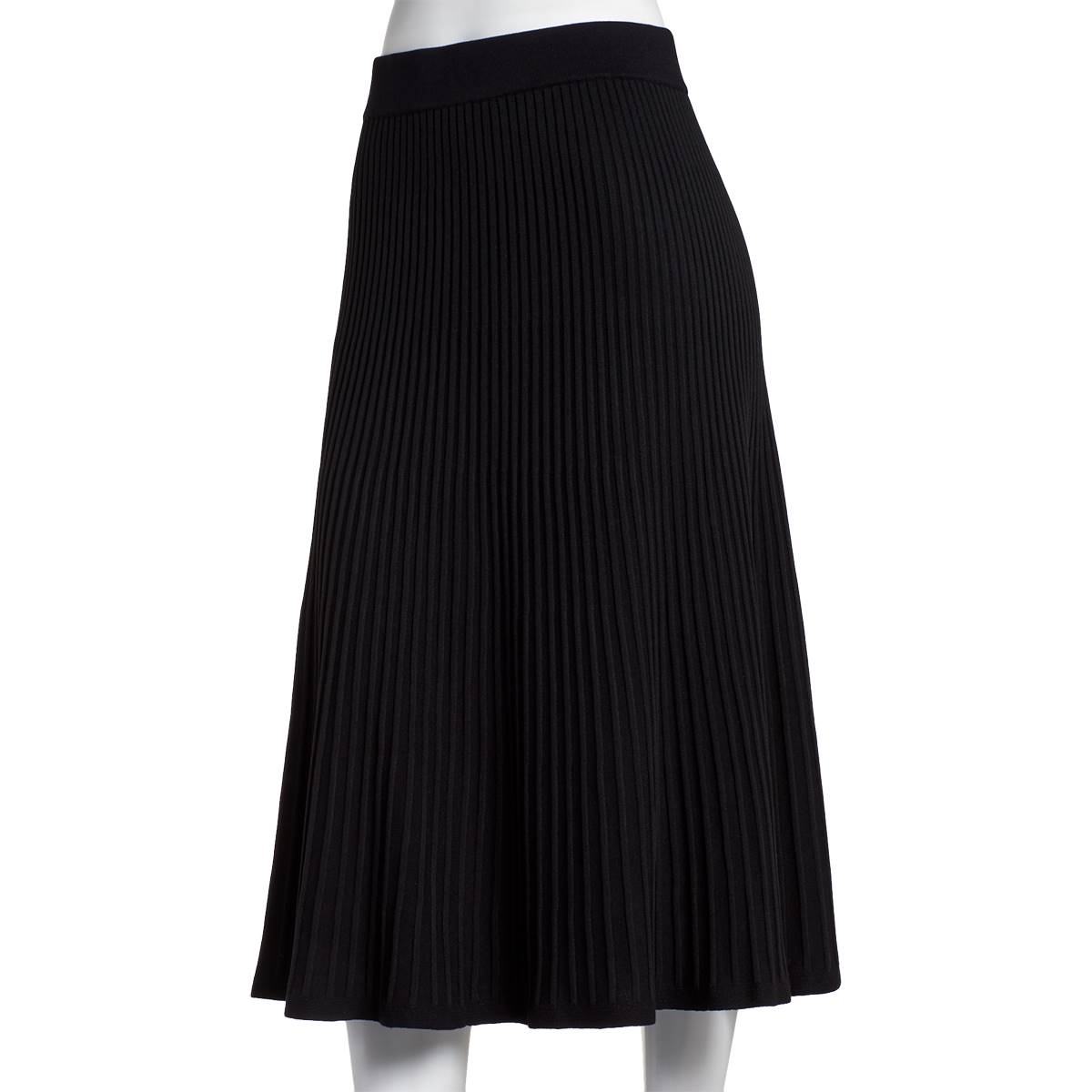 Womens Nanette Long Ribbed Pull On Midi Skirt