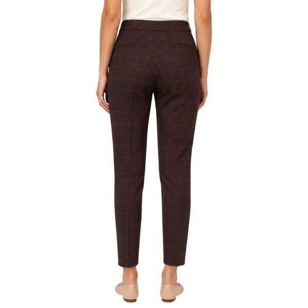 Petite Zac & Rachel Pull On Plaid Slim Leg Pants alternate view