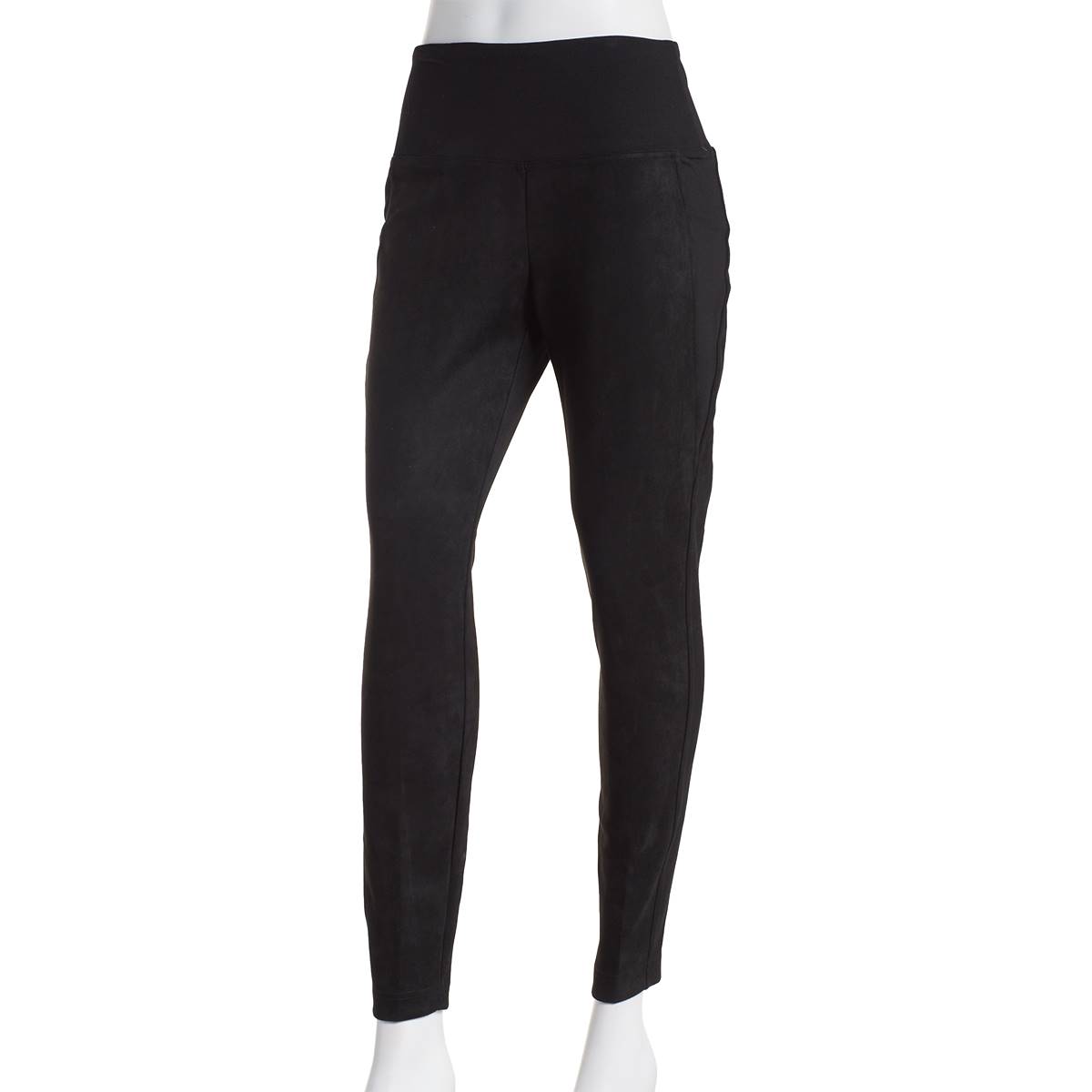 Womens Zac & Rachel Slim Leg Solid Compression Scuba Pants