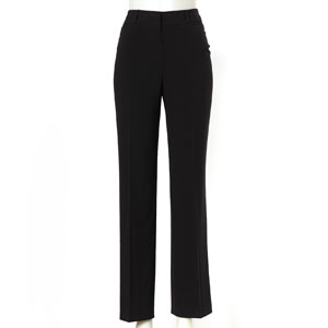 Womens Zac & Rachel Solid Flat Front Pants