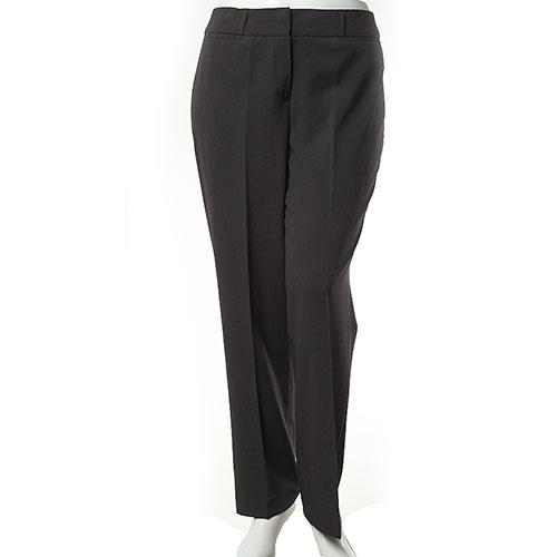 Womens Zac & Rachel Solid Flat Front Pants - Short