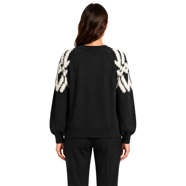 Womens Zac & Rachel Long Puff Sleeve Fair Isle Sweater alternate view