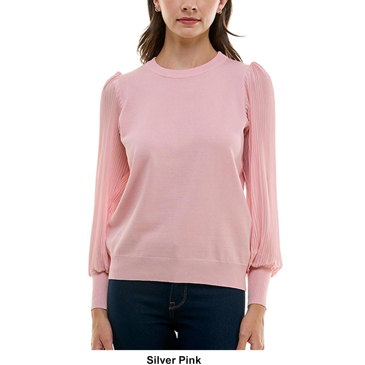 Petites Zac & Rachel Long Sleeve Chiffon Blouse