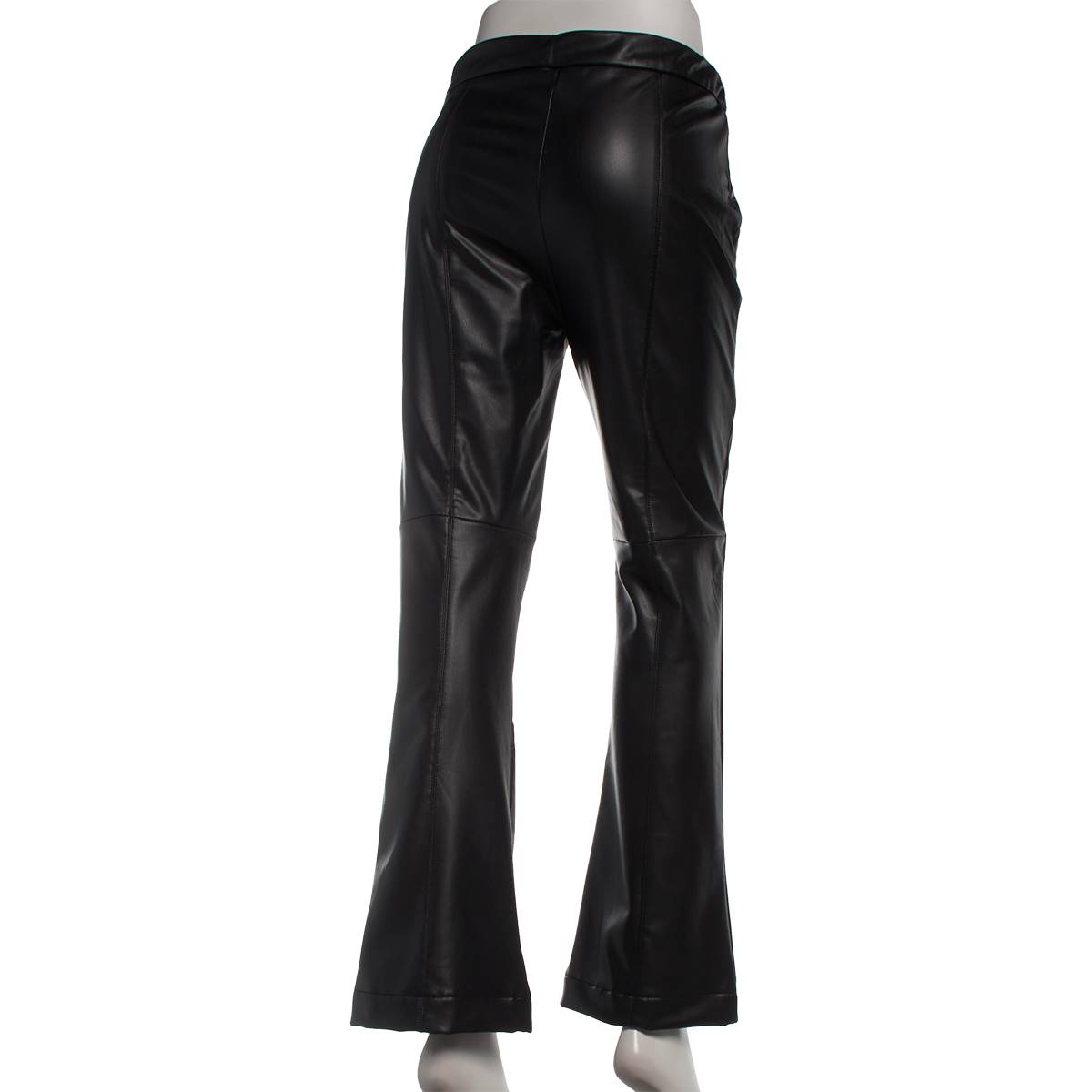 Womens Nicole Miller Vegan Leather Pull On Pants