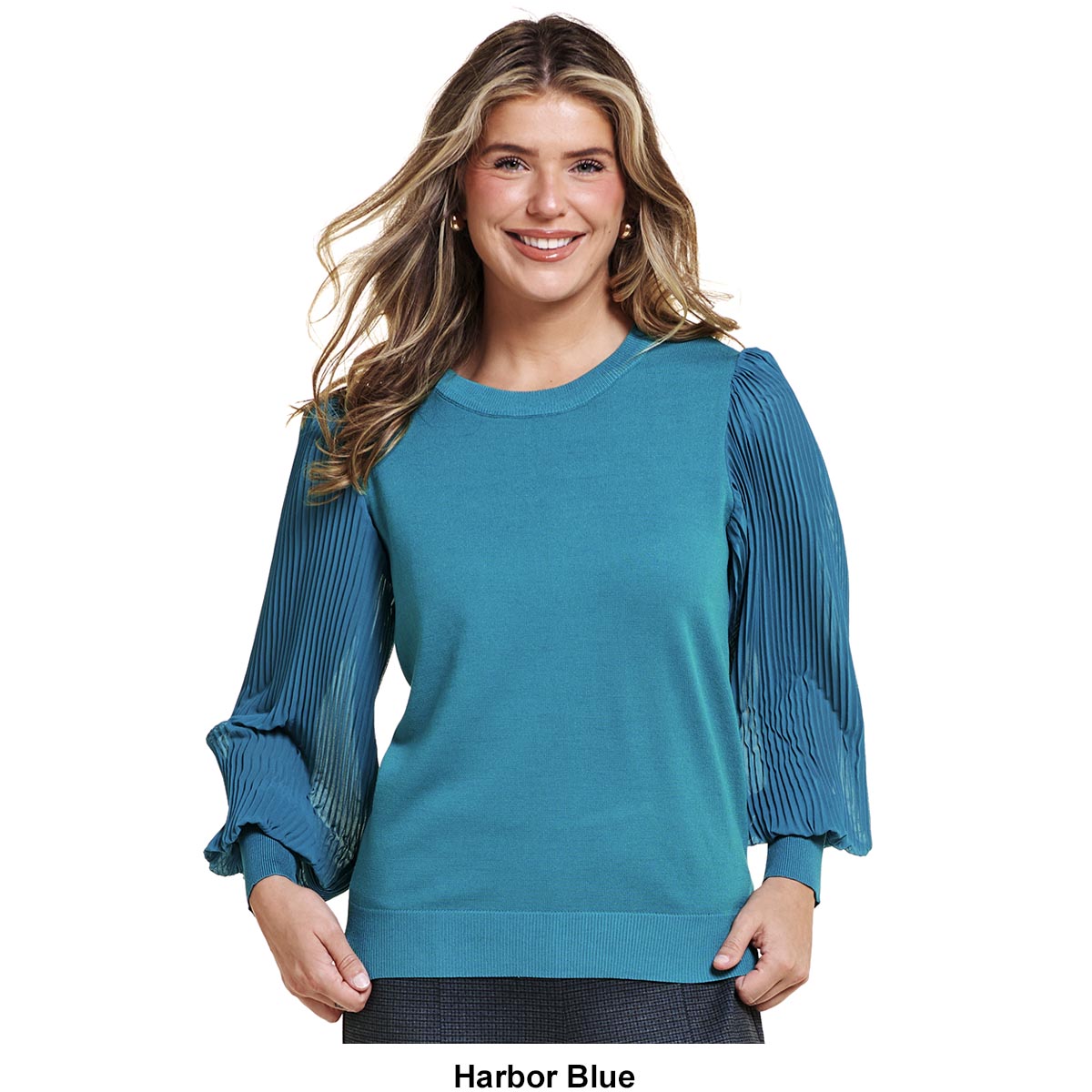 Womens Zac & Rachel Long Sleeve Chiffon Blouse