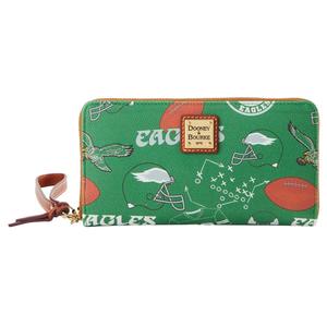 Dooney & Bourke Philadelphia Eagles Large Zip-Around Wristlet