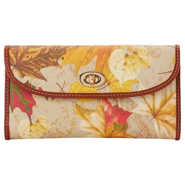 Womens Dooney & Bourke Maple Leaf Continental Wallet - Sand