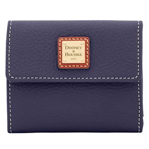 Dooney & Bourke Pebble Grain Solid Small Flap Wallet