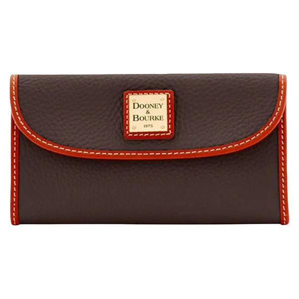 Womens Dooney & Bourke Solid Pebble Continental Wallet
