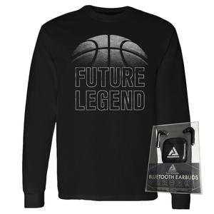Boys (8-20) Future Legend Ball Long Sleeve Tee with Earbuds