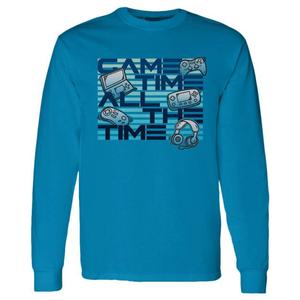 Boys (8-20) Game Time All the Time Long Sleeve w/Earbuds