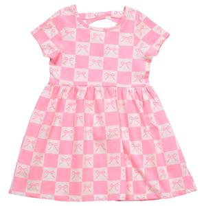 Girls (4-6x) Freestyle Revolution Bow Checkered Dress