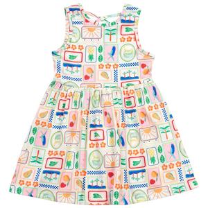 Girls (4-6x) Freestyle Revolution Vacation Time Stamp Print Dress alternate view