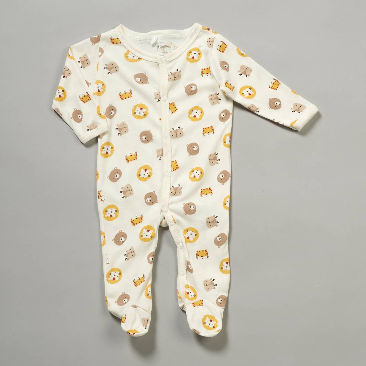 Baby Boy (NB-9M) Quiltex Little Animals Footie Pajamas