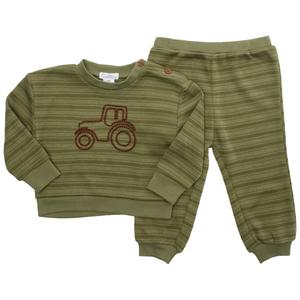 Baby Boy (12-24M) Quiltex Tractor 2pc. Sweater Set