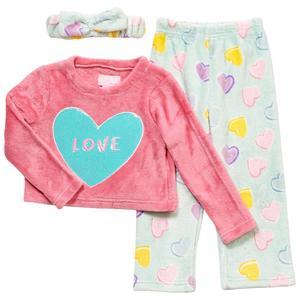 Toddler Girl Freestyle Revolution Heart 2pc. Plush Pajama Set