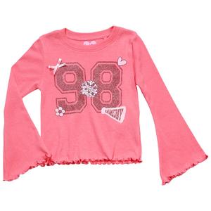 Toddler Girl Freestyle Revolution 98 Gameday Lettuce Edge Top alternate view