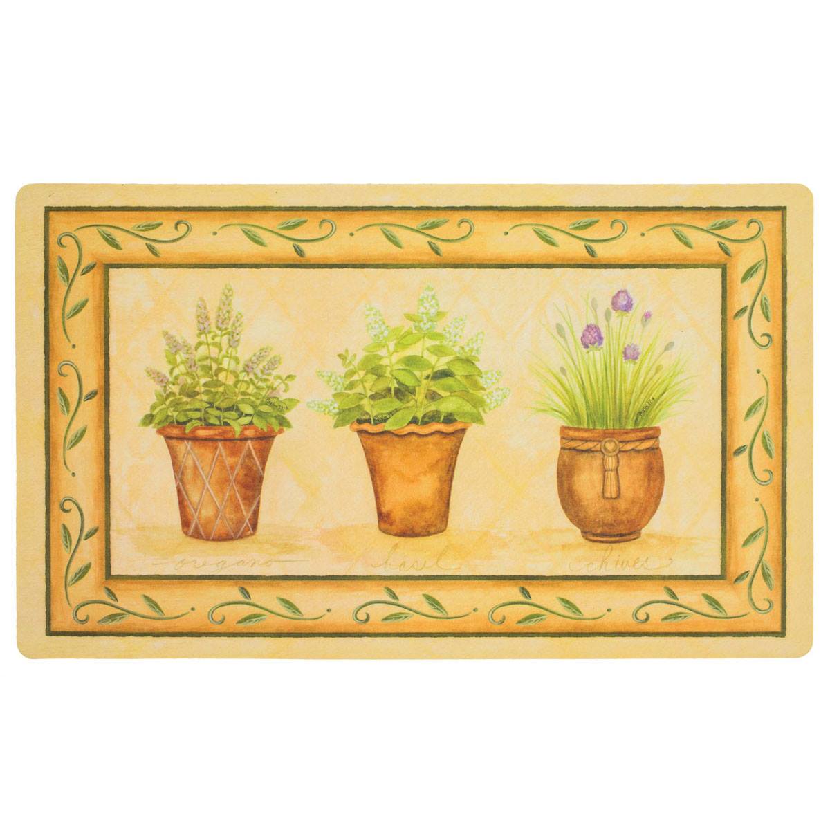 Mohawk Home Potted Herb Garden Cushioned Kitchen Mat