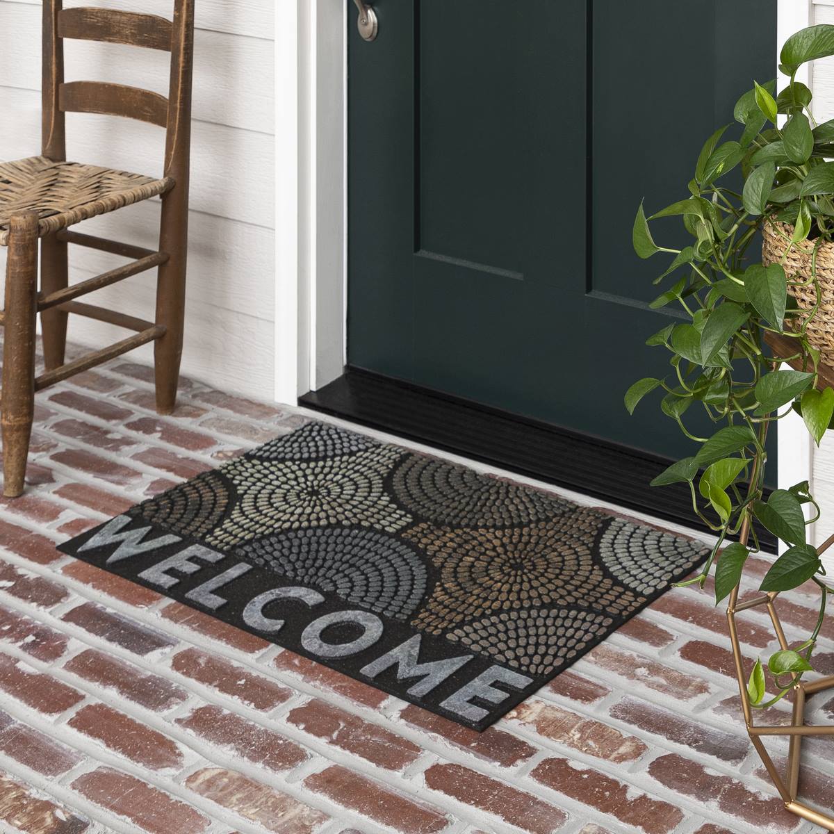 Mohawk Home Radiant Color Bursts Welcome Rectangle Doormat