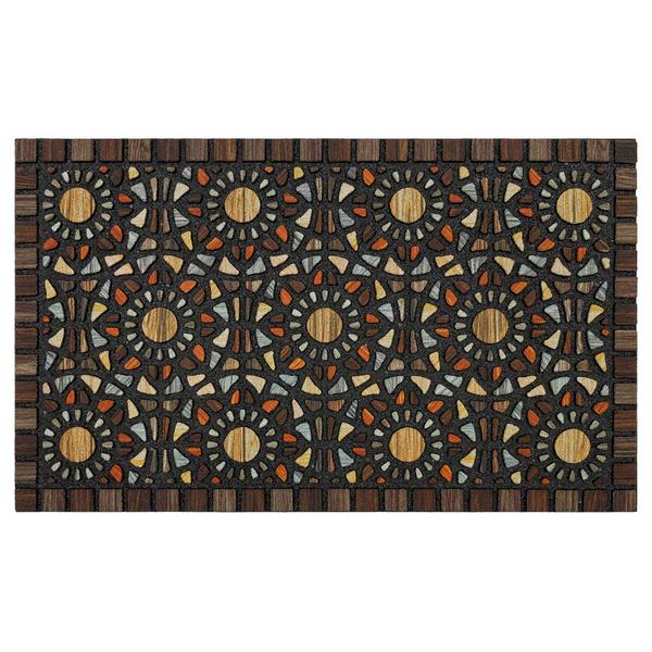 Mohawk Home Entranced Geometric Mosaic Rectangle Doormat