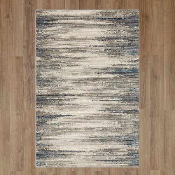 Mohawk Home Furie Stripe Light Grey Large Area Rug
