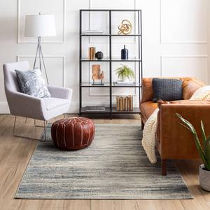 Mohawk Home Furie Stripe Light Grey Large Area Rug alternate view