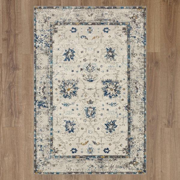 Mohawk Home Waldorf Grey/Dark Blue Large Area Rug