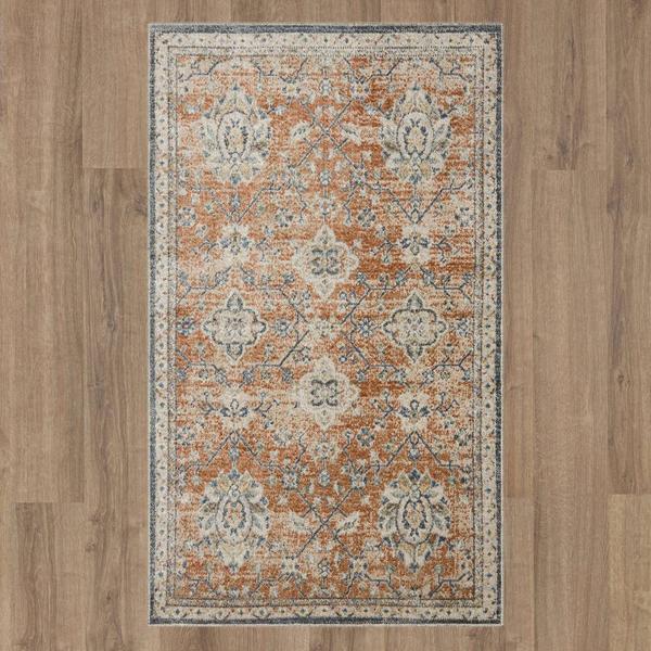 Mohawk Home Theseus Dark Orange Area Rug