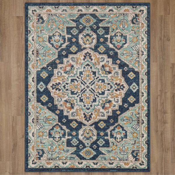 Mohawk Home Laughton Blue Area Rug