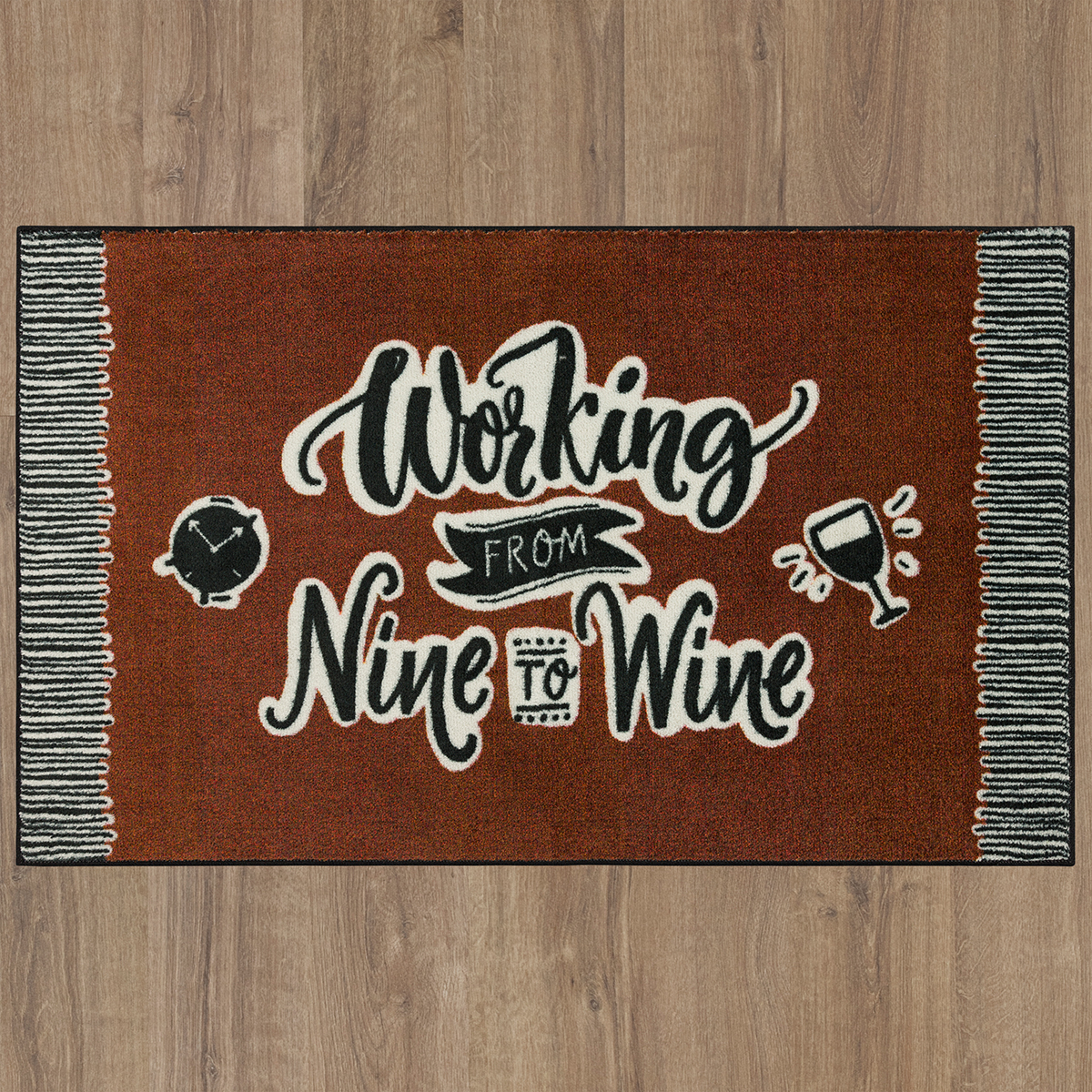 Mohawk Nine To Wine Red Accent Rug