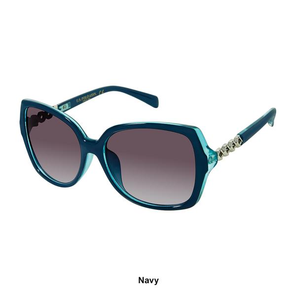 Womens U.S. Polo Assn.(R) Rectangle Chain Sunglasses alternate view