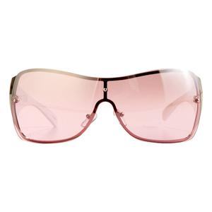 Womens SOUTHPOLE(R) Rhinestone Temple Shield Sunglasses alternate view