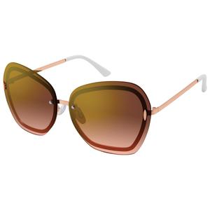 Womens Circus by Sam Edelman Geo Glam Back Frame Sunglasses