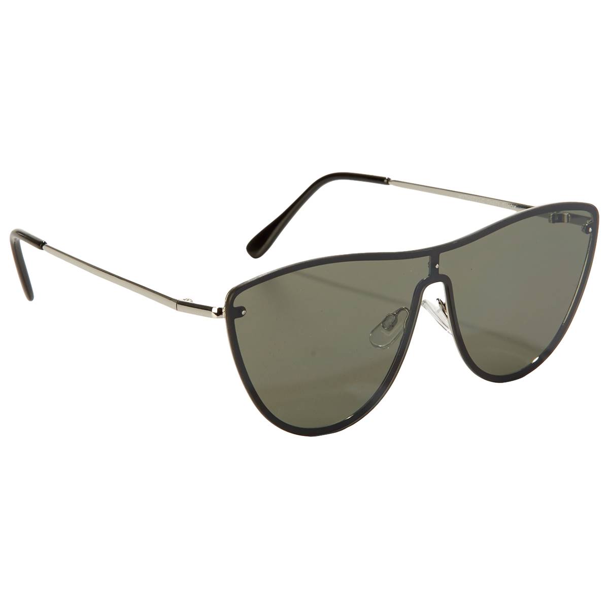 Womens Tahari Metal Back Frame Shield Sunglasses