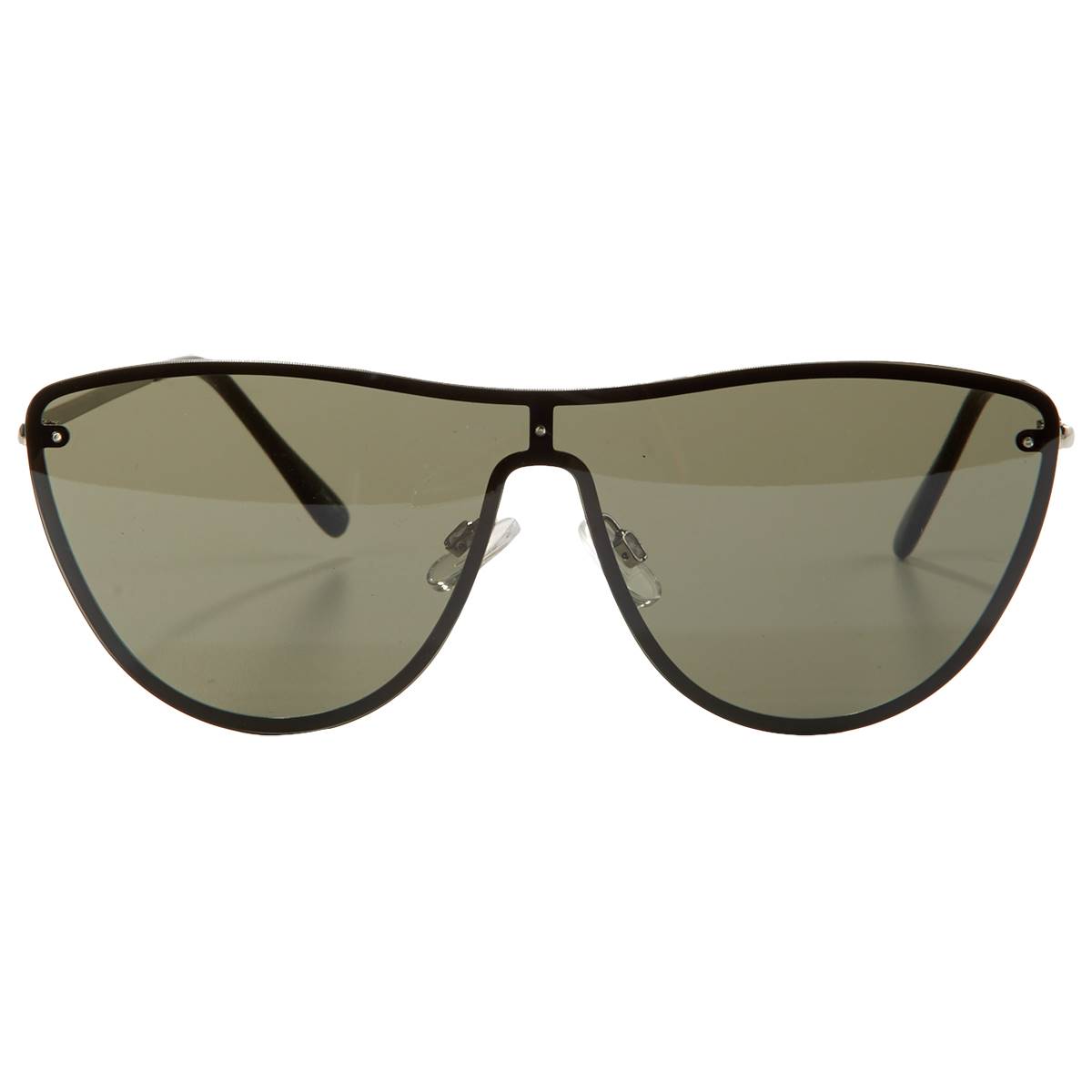 Womens Tahari Metal Back Frame Shield Sunglasses